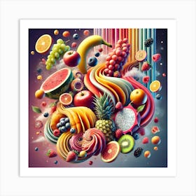 Fruit Fusion Art Print