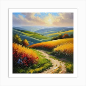 Road In The Countryside 4 Art Print