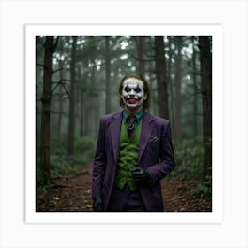 Joker In The Woods 18 Art Print