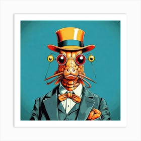 Fish In A Top Hat Art Print