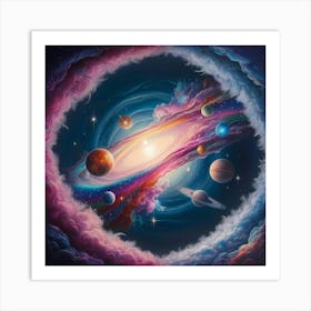 Galaxy In Space 2 Art Print