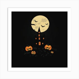 Halloween Pumpkins 1 Art Print