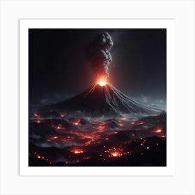 Volcano Stock Videos & Royalty-Free Footage 1 Art Print