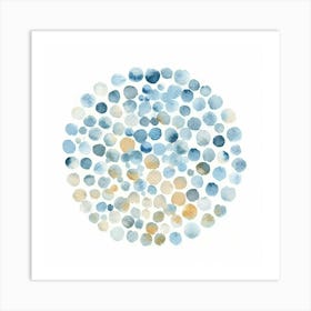 Blue Dots 5 Art Print