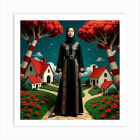 Muslim Woman In Arabic Dress Art Print