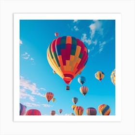 Hot Air Balloons In The Sky 8 Art Print