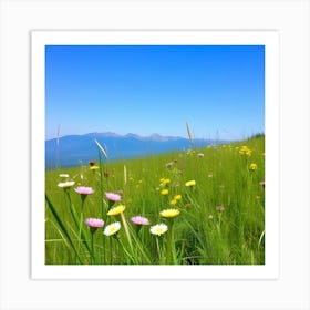 Wildflowers In The Meadow Art Print