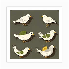 Doves Art Art Print