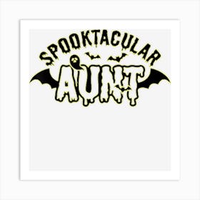 One Spooktacular Aunt Funny Halloween Womens Art Print