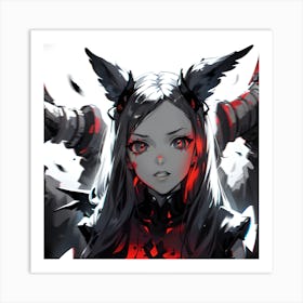 Demon Girl Art Print