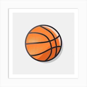 Basketball Ball Art Print