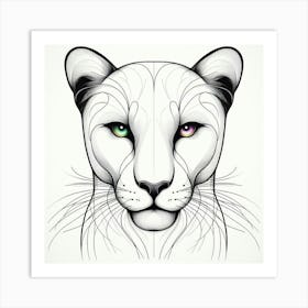 Lion Head 11 Art Print