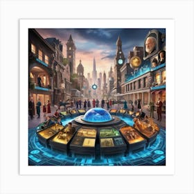 Time Traveling Hub 1 1 Art Print