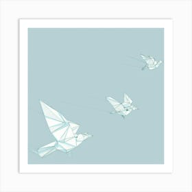 Origami Birds 9 Art Print