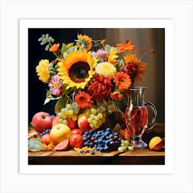 Fruitful Flora Fantasies Art Print