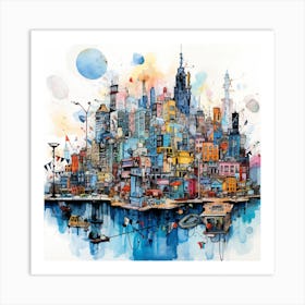 Cityscape 4 Art Print