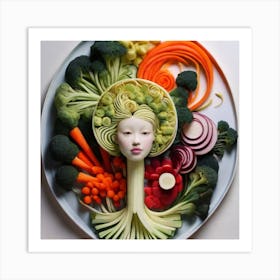 Vegetable Head 1 Affiche