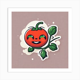 Tomato Sticker 6 Art Print