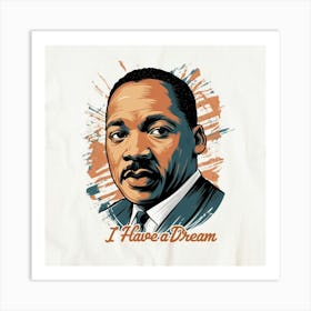 Martin Luther King Jr Art Print