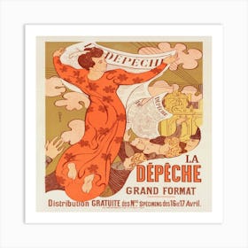 Poster For La Dépêche De Toulouse (Affiche Pour La Dépêche De Toulouse) (1898) By Maurice Denis Art Print