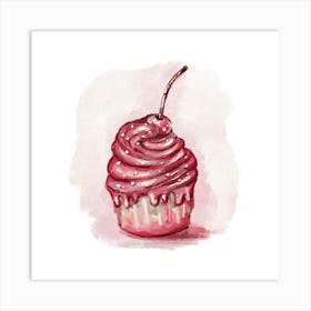 Cupcake, Drawing Art Print