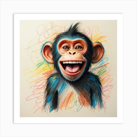 Chimpanzee 12 Art Print