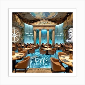 An Officer’S Lounge Vip Section In A Unique Restau Art Print