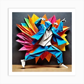 Origami Dancer 94 Art Print