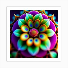 Fractal Flower Art Print