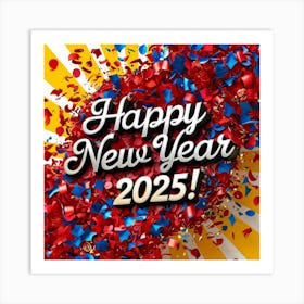 Happy New Year 2025 1 Art Print