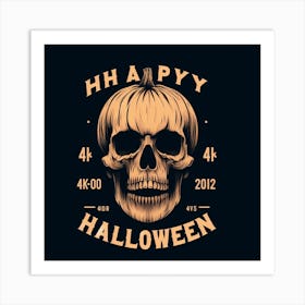 Halloween Skull Art Print