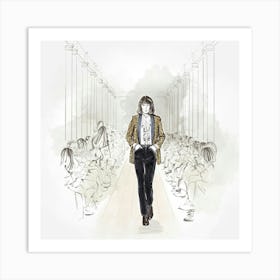 Paris Fashion Week Show Illustration Art Print