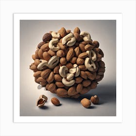 Nut Sphere Art Print
