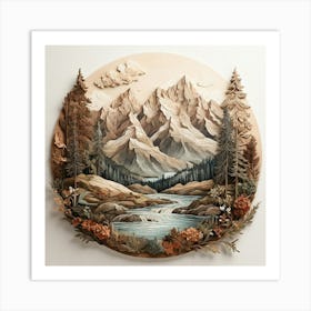 Mountain Landscape 9 Art Print