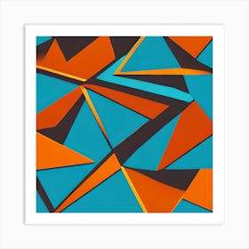 Abstract Triangles 3 Art Print