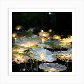 Lotus Pond Art Print