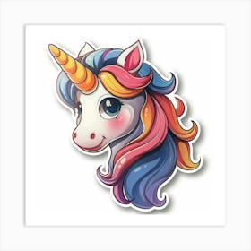 Unicorn Sticker 78 Art Print