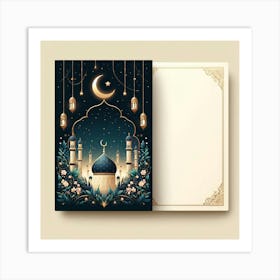 Muslim Greeting Card 1 Art Print