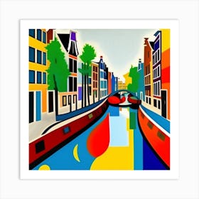 Amsterdam Canal Art Print