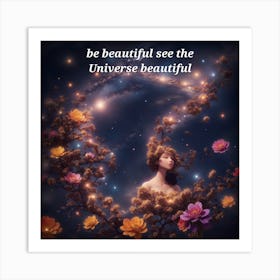 Be Beautiful See The Universe Beautiful Art Print