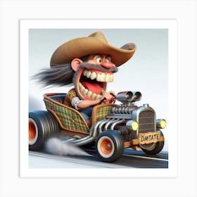 Hillbilly Funny Car 4 Art Print