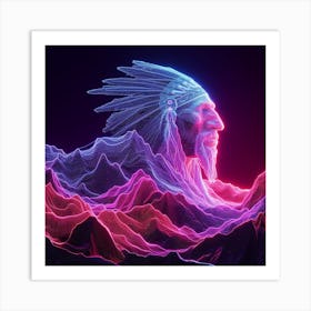 Indian Head Art Art Print