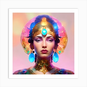 Mysterious Woman Art Print