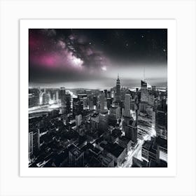 New York City At Night 33 Art Print