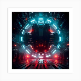 Futuristic Spaceship 1 Art Print