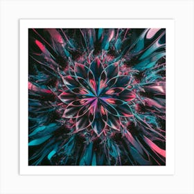 Abstract Flower 3 Art Print