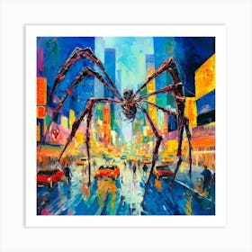 Spider On The Street Art Print