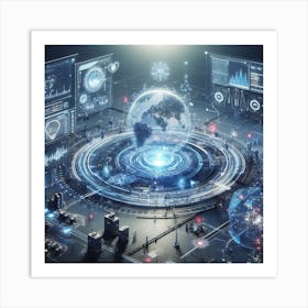 Futuristic City Art Print