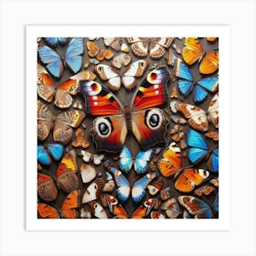 Real Butterfly Art 1 Art Print