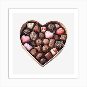 Heart Of Chocolates 4 Art Print